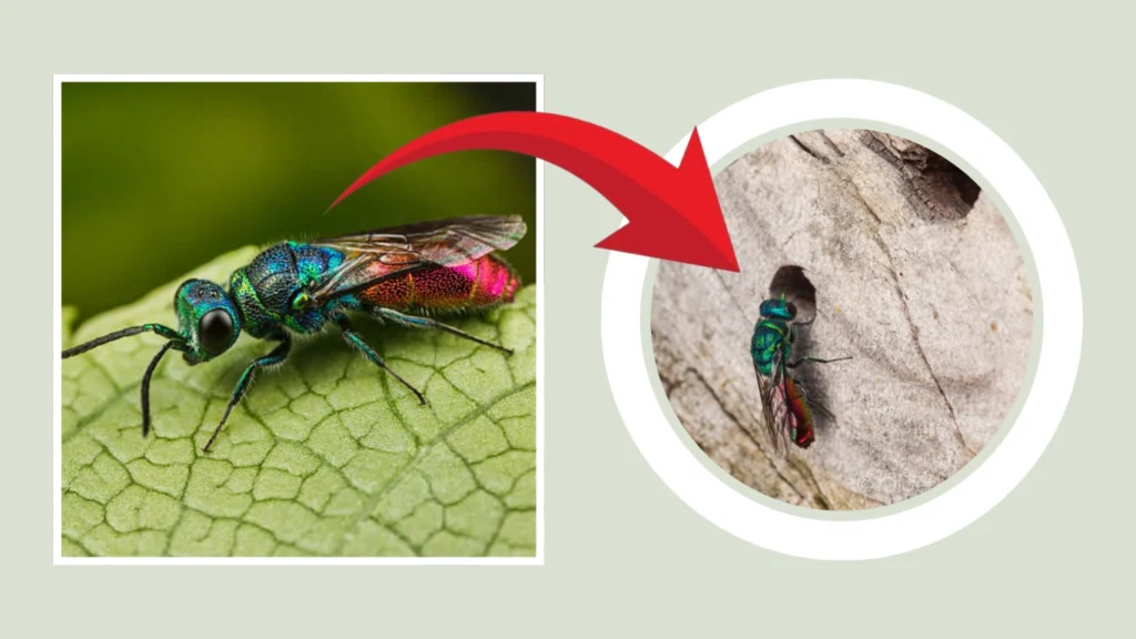 Chrysis ignita Nest