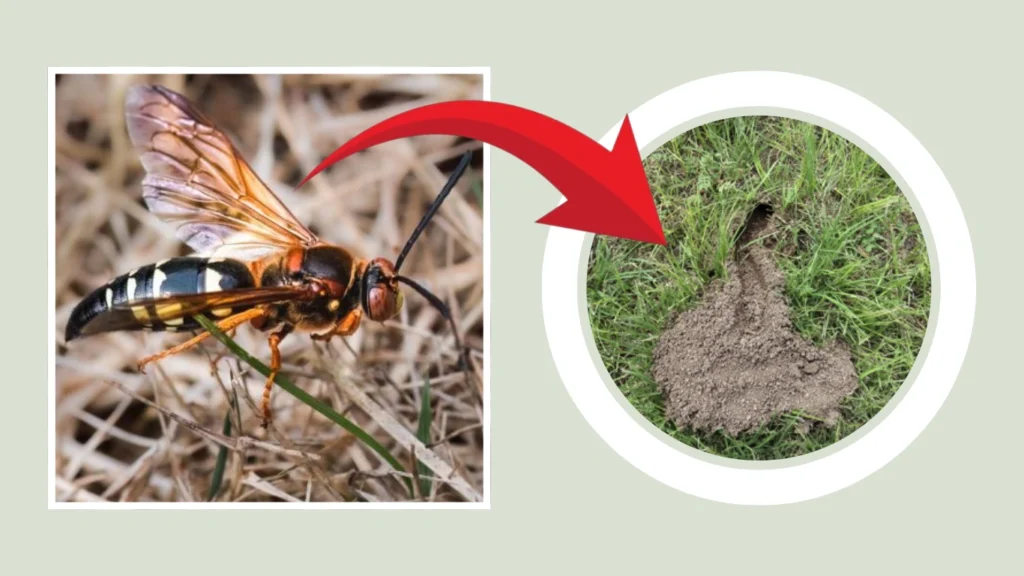 Cicada Killer Wasps Nest