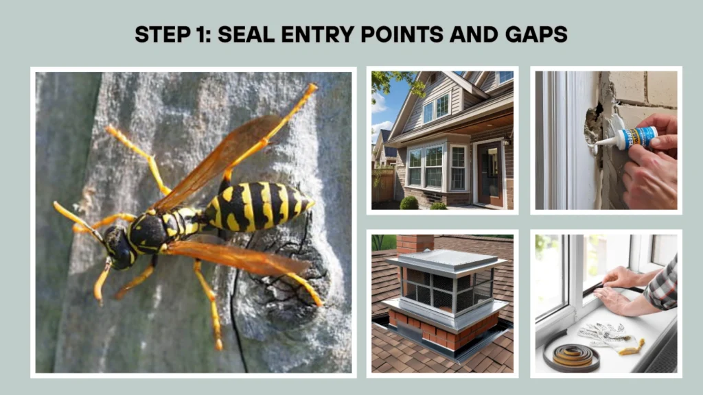 Step 1 Seal Entry Points and Gaps