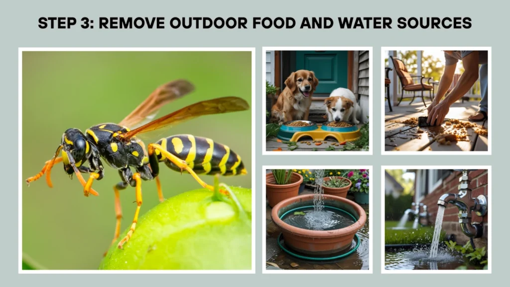 Step 3 Remove Outdoor Food and Water Sources