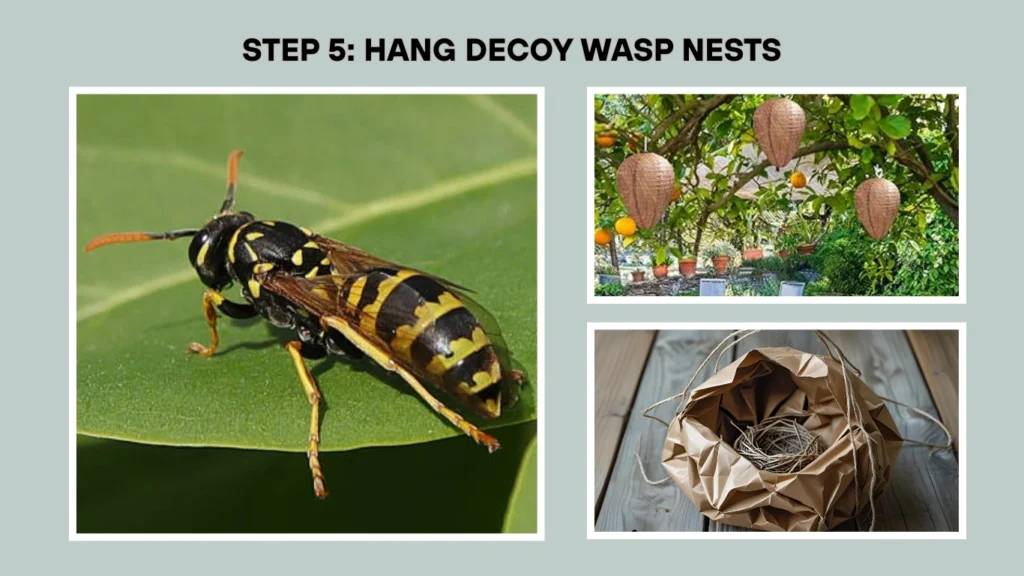 Step 5 Hang Decoy Wasp Nests