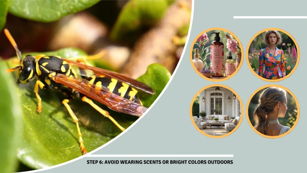 Step 6 Avoid Wearing Scents or Bright Colors Outdoors