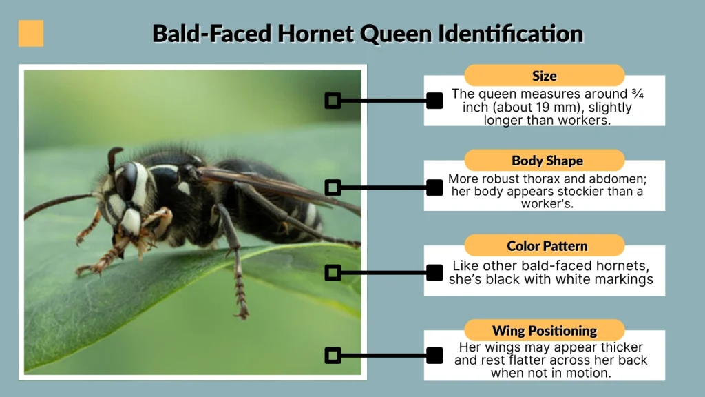 Bald-Faced Hornet Queen Identification