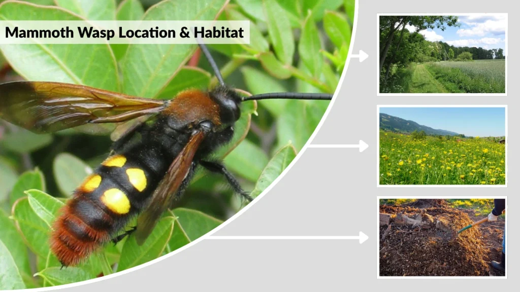 Mammoth Wasp Location & Habitat