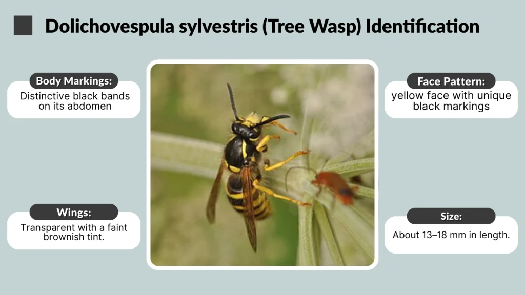 Dolichovespula sylvestris (Tree Wasp) Identification