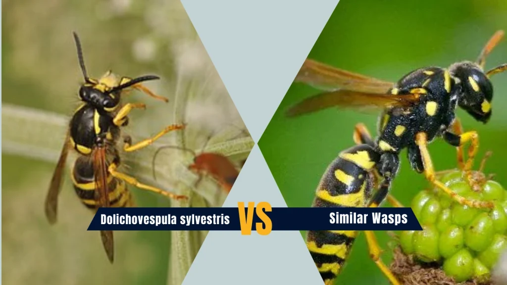 Dolichovespula sylvestris vs Similar Wasps