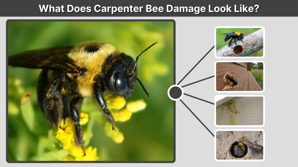 What Does Carpenter Bee Damage Look Like?