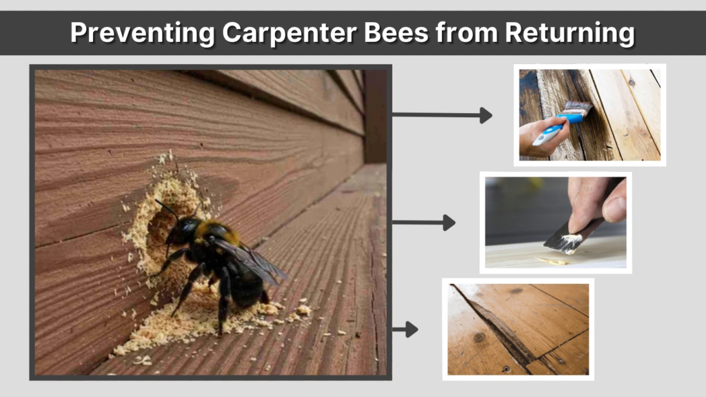 Preventing Carpenter Bees from Returning