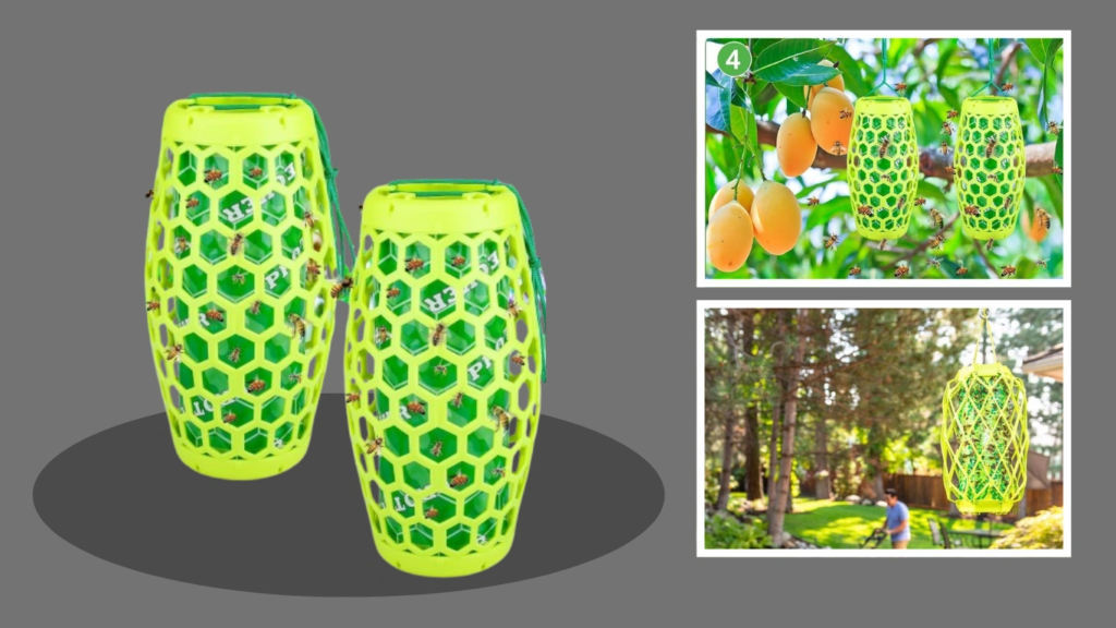 Rescue! Carpenter Bee TrapStik – Also Works on Wasps, Mud Daubers – 2 Traps