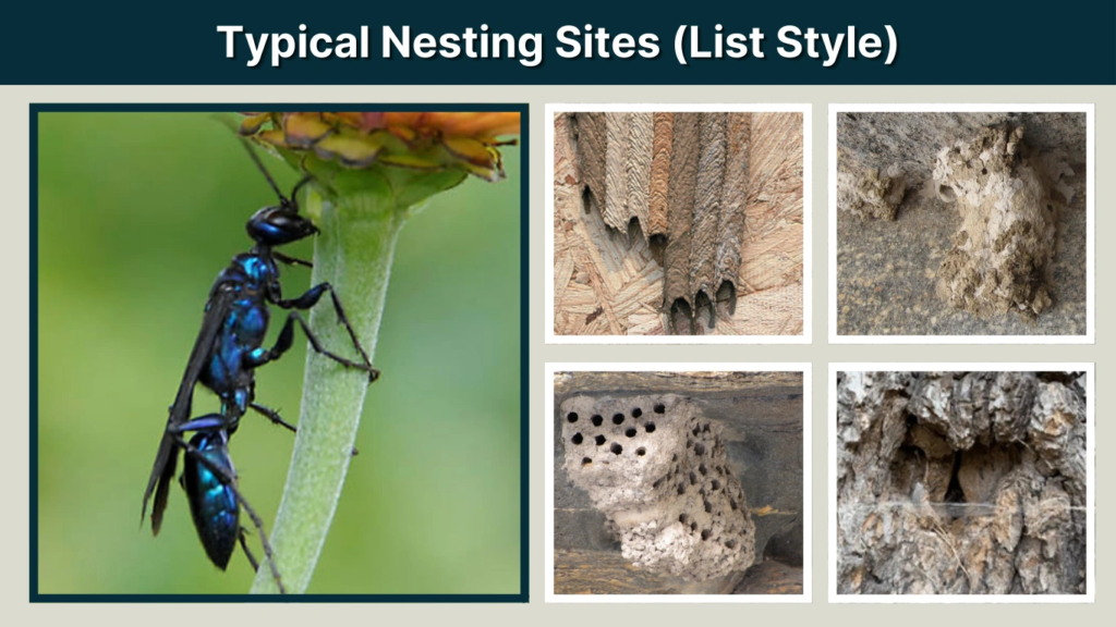 Typical Nesting Sites (List Style)