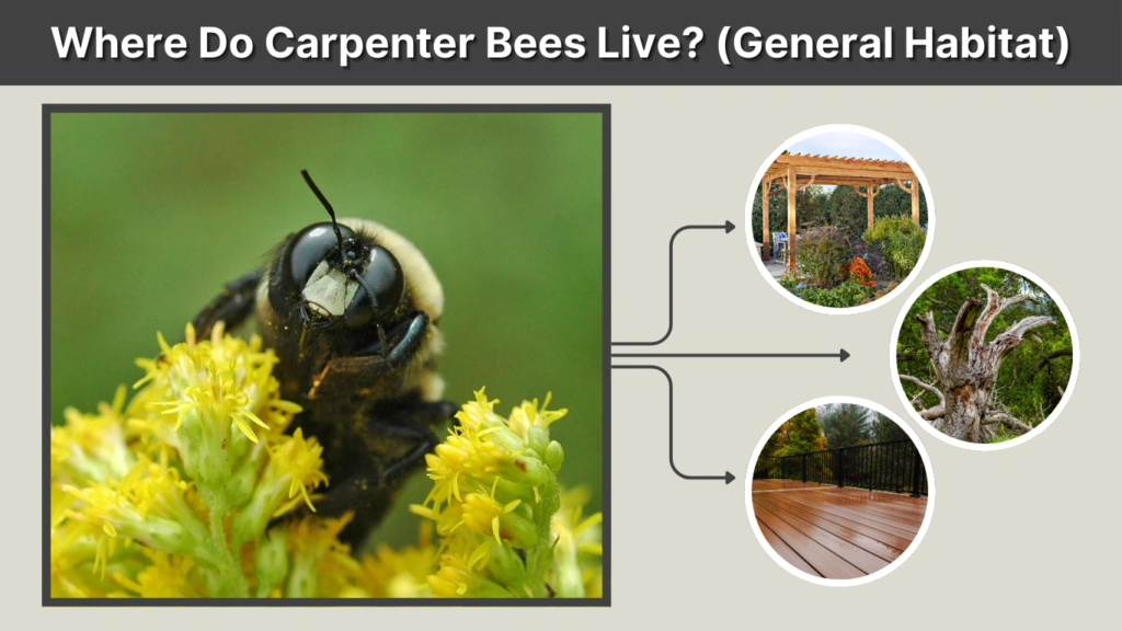 Where Do Carpenter Bees Live (General Habitat)
