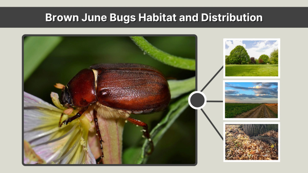 Brown June Bugs Habitat and Distribution