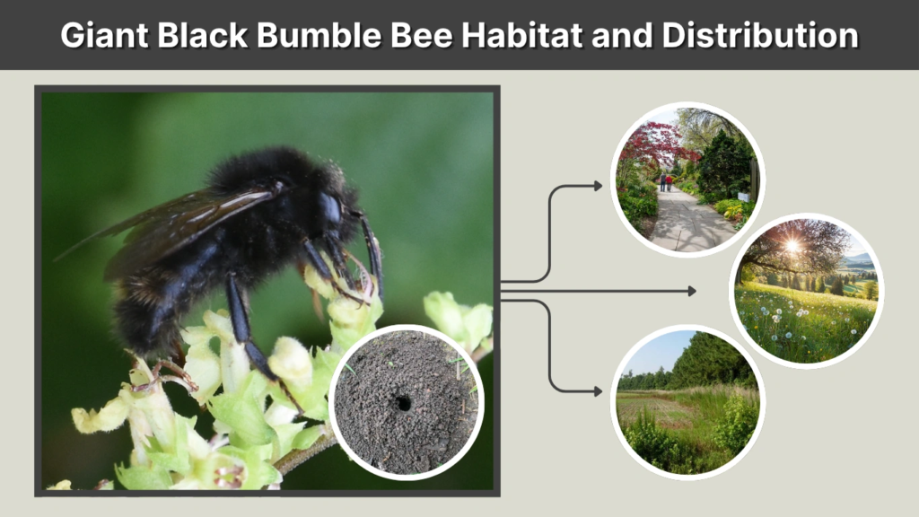 Giant Black Bumble Bee Habitat and Distribution