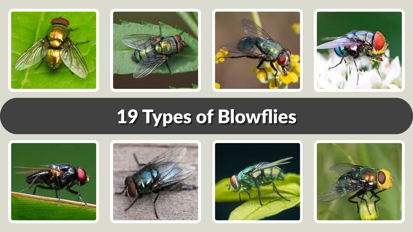 19 Types of Blowflies Identification with Picture