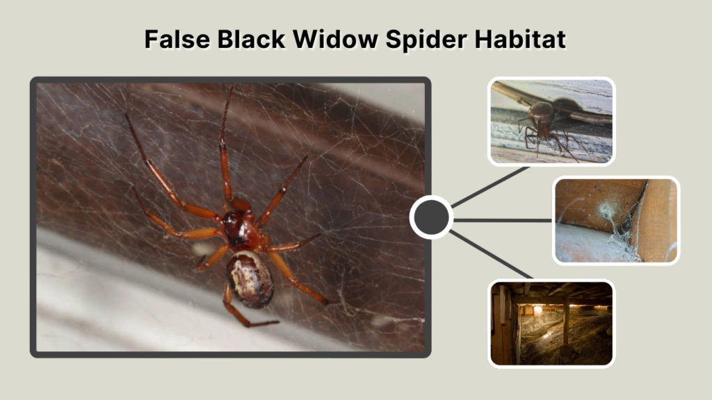 False Black Widow Spider Habitat