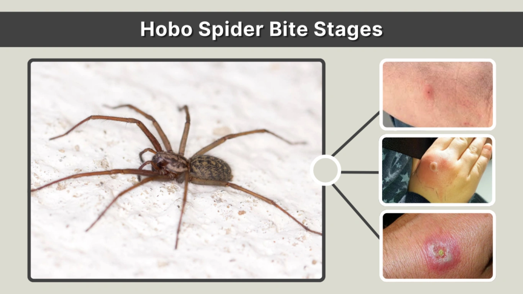 Hobo Spider Bite Stages