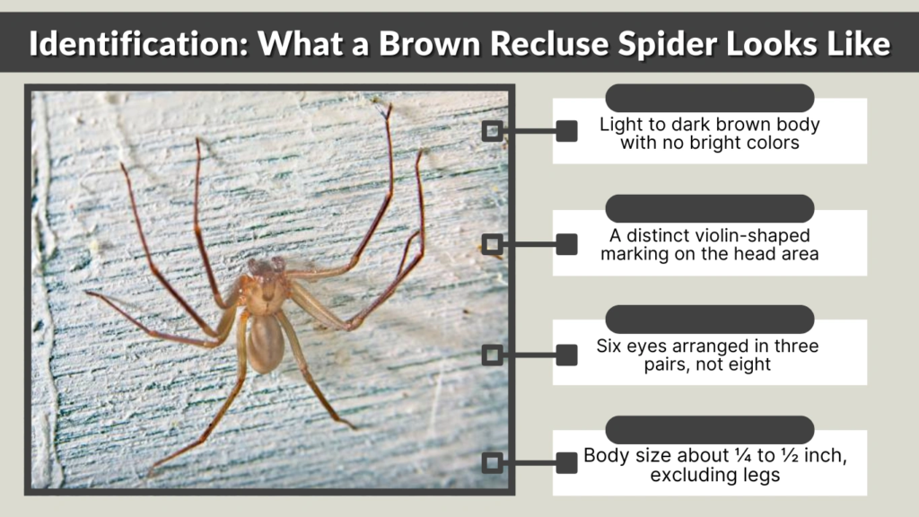 Identification What a Brown Recluse Spider Looks Like