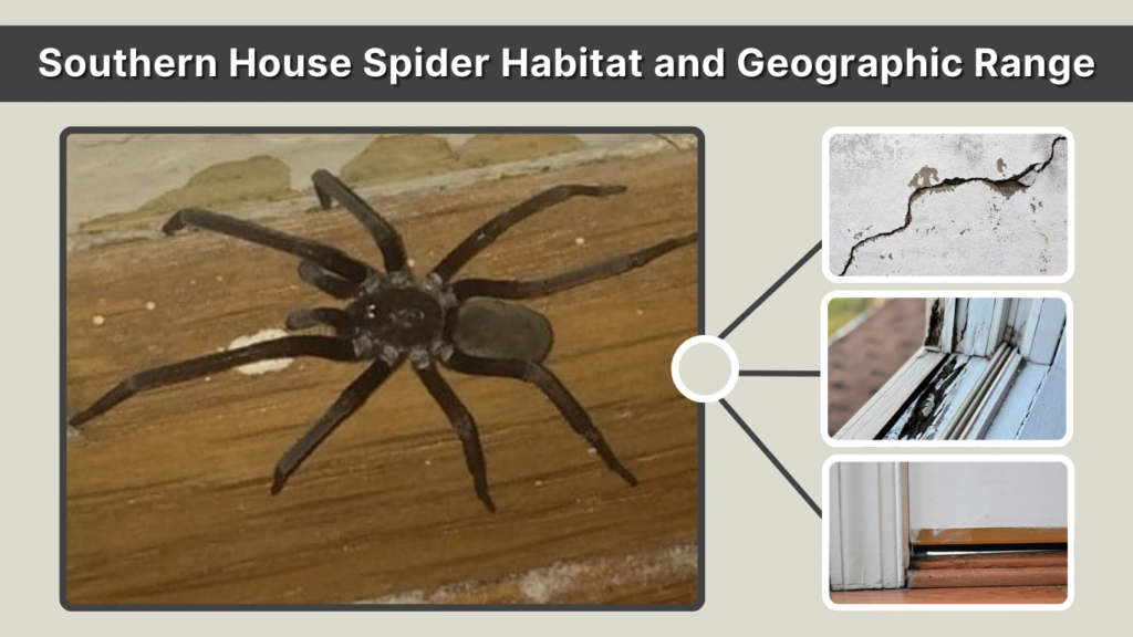 Southern House Spider Habitat and Geographic Range