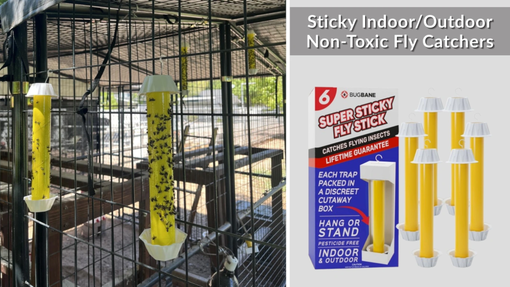 Sticky IndoorOutdoor Non-Toxic Fly Catchers