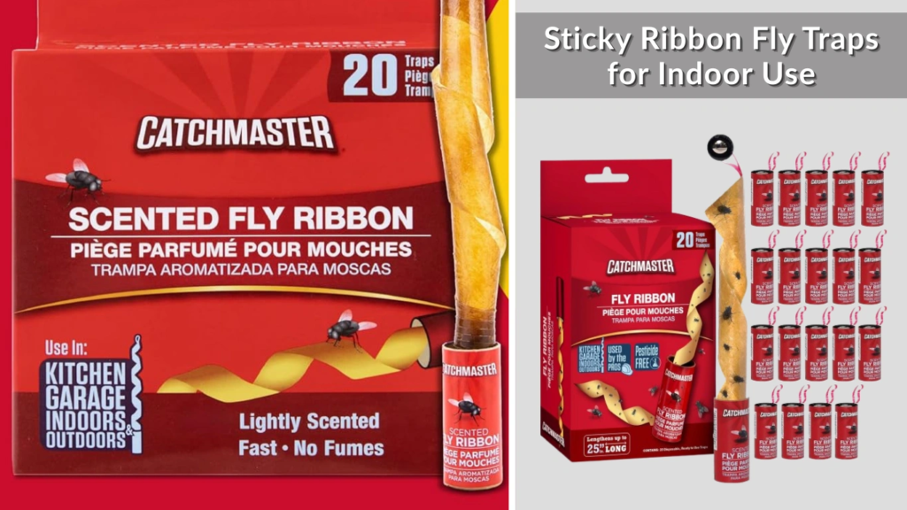 Sticky Ribbon Fly Traps for Indoor Use