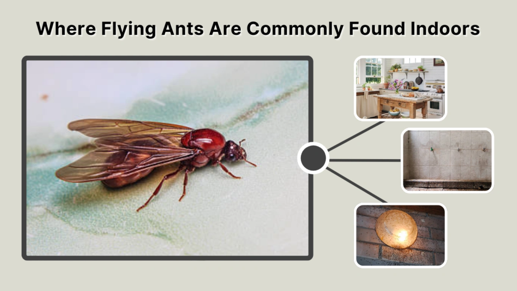 Where Flying Ants Are Commonly Found Indoors