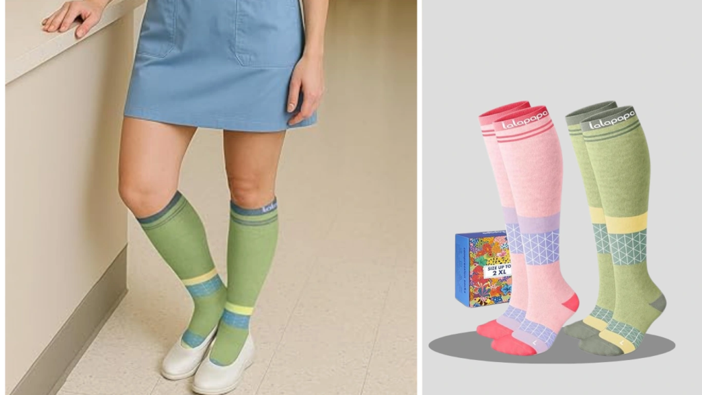 Lalapapa Cotton Compression Socks for Women