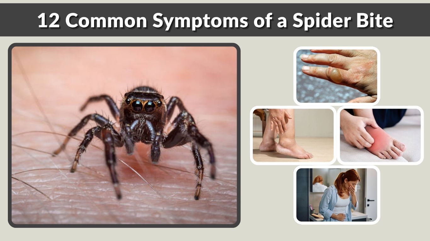12 Common Symptoms of a Spider Bite (Warning Signs)