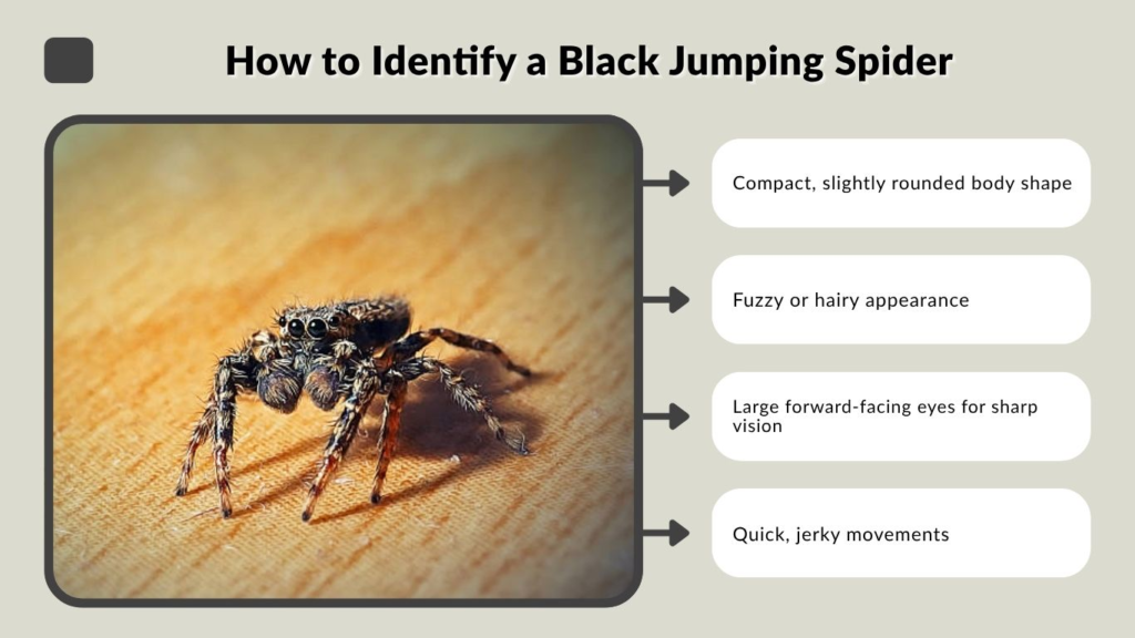 How to Identify a Black Jumping Spider