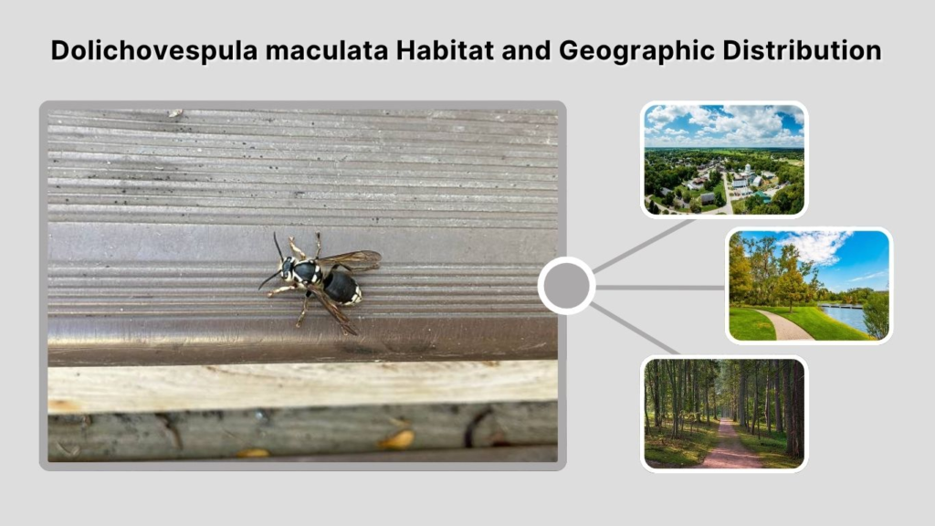 Dolichovespula maculata Habitat and Geographic Distribution
