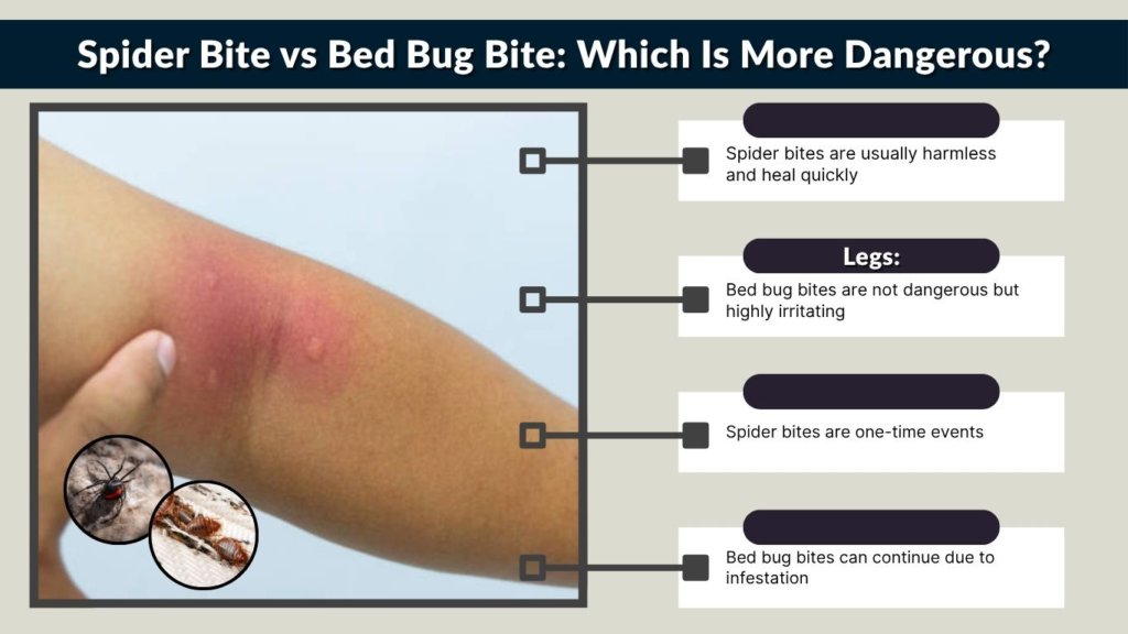 Spider Bite vs Bed Bug Bite: Which Is More Dangerous?