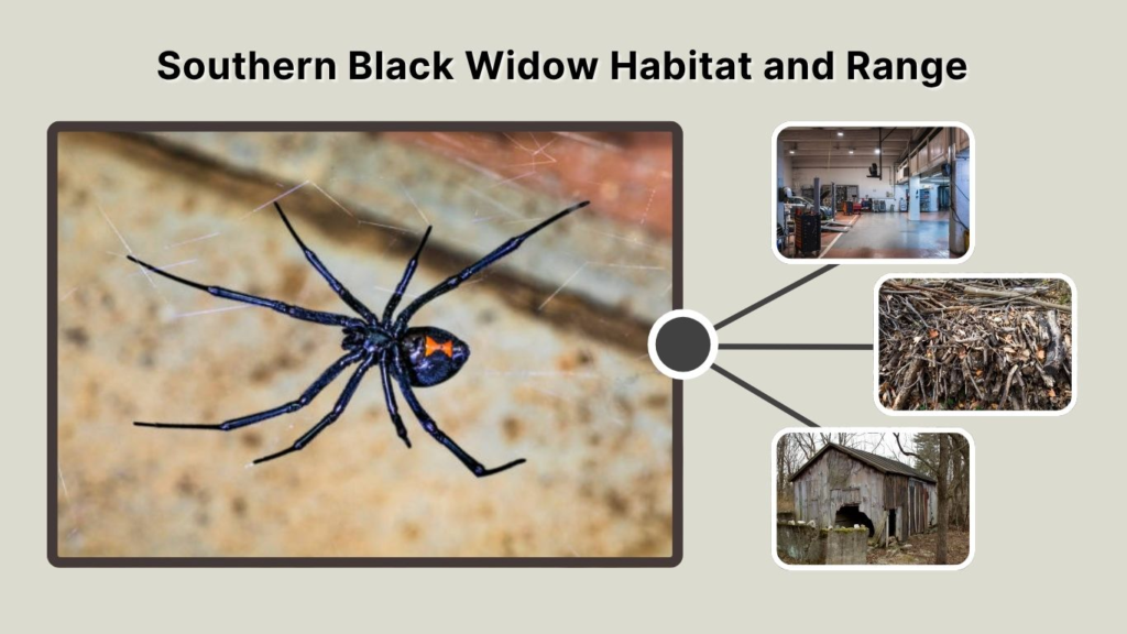 Southern Black Widow Habitat and Range