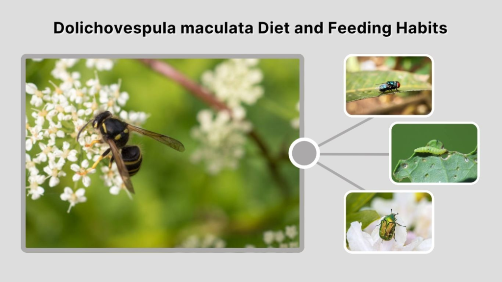 Dolichovespula maculata Diet and Feeding Habits