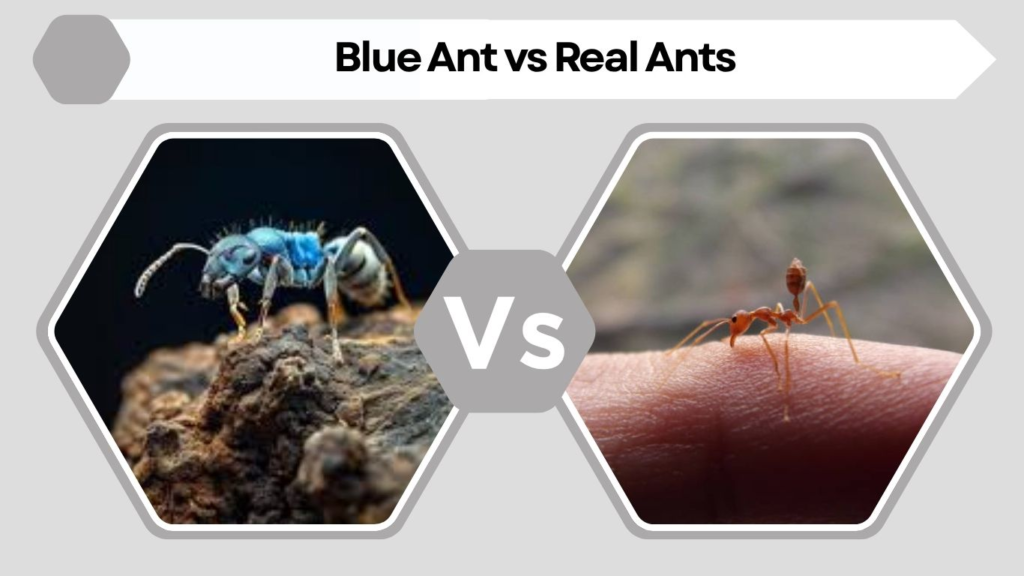 Blue Ant vs Real Ants