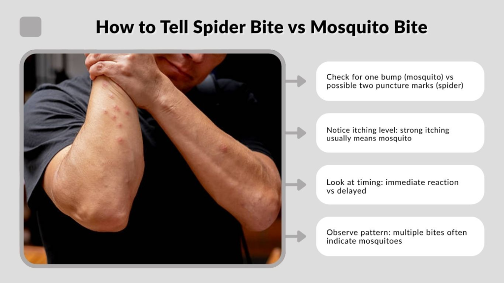 How to Tell Spider Bite vs Mosquito Bite