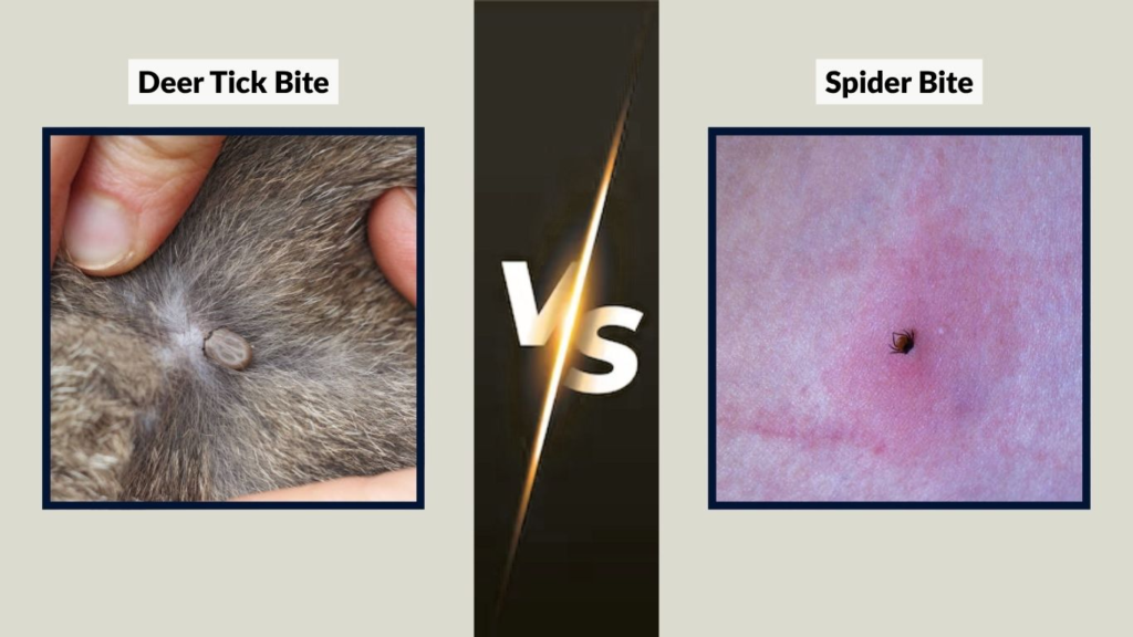 Deer Tick Bite vs Spider Bite