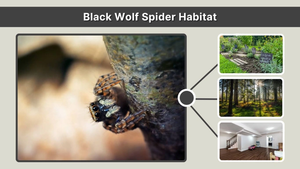 Black Wolf Spider Habitat