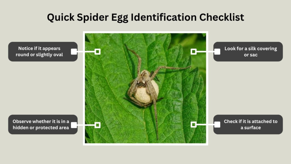 Quick Spider Egg Identification Checklist