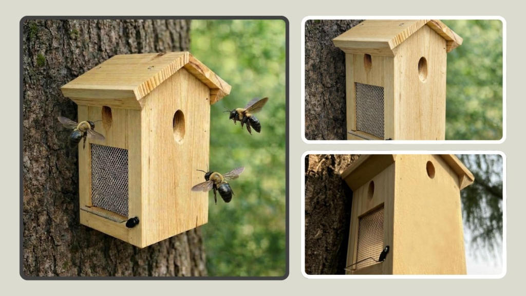 Pentroof Style Hanging Carpenter Bee Trap