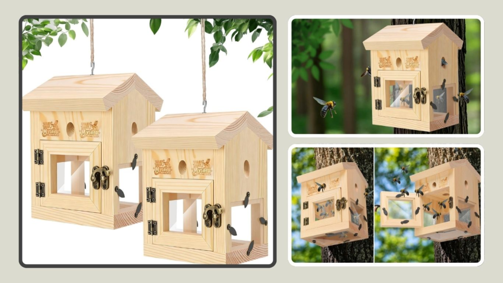 Mysora Carpenter Bee Trap (Transparent Release Type)