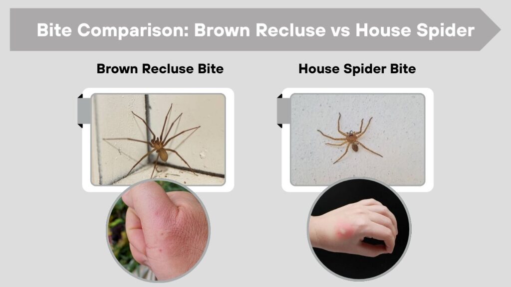 Bite Comparison: Brown Recluse vs House Spider