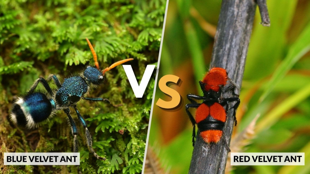 Blue Velvet Ant vs Red Velvet Ant