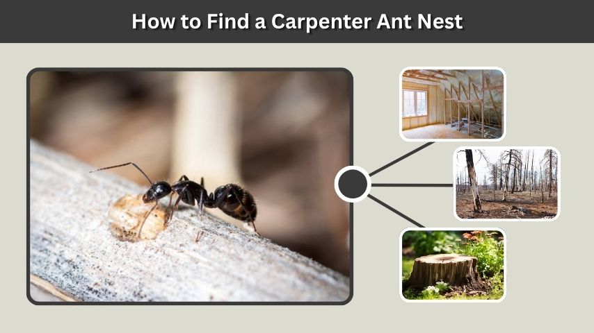 How to Find a Carpenter Ant Nest