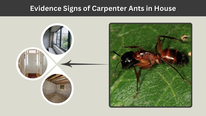 Evidence Signs of Carpenter Ants in House