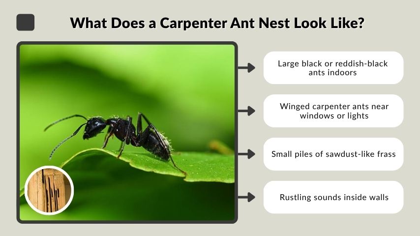 What Does a Carpenter Ant Nest Look Like?