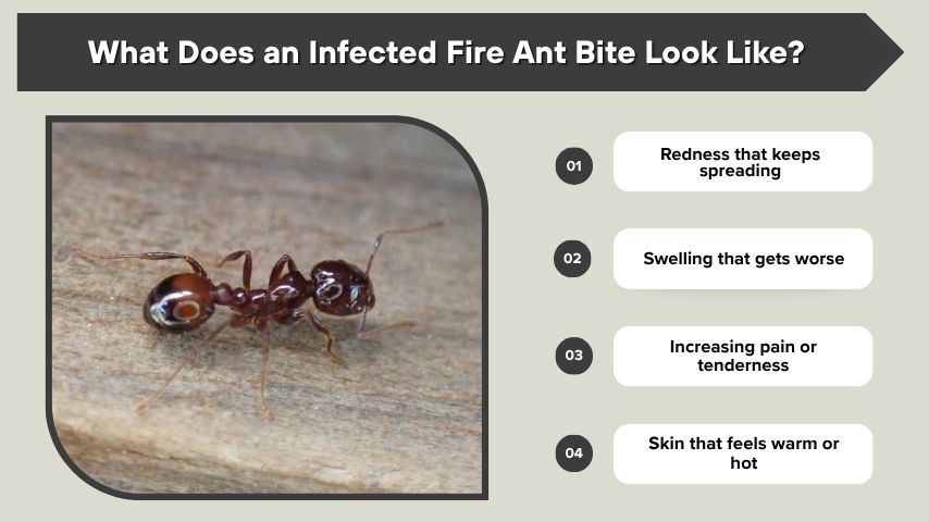 What Does an Infected Fire Ant Bite Look Like?