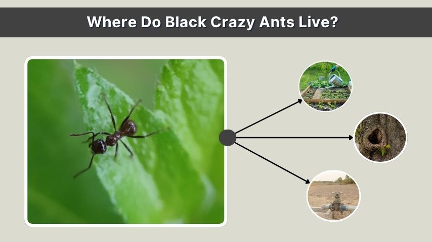 Where Do Black Crazy Ants Live?