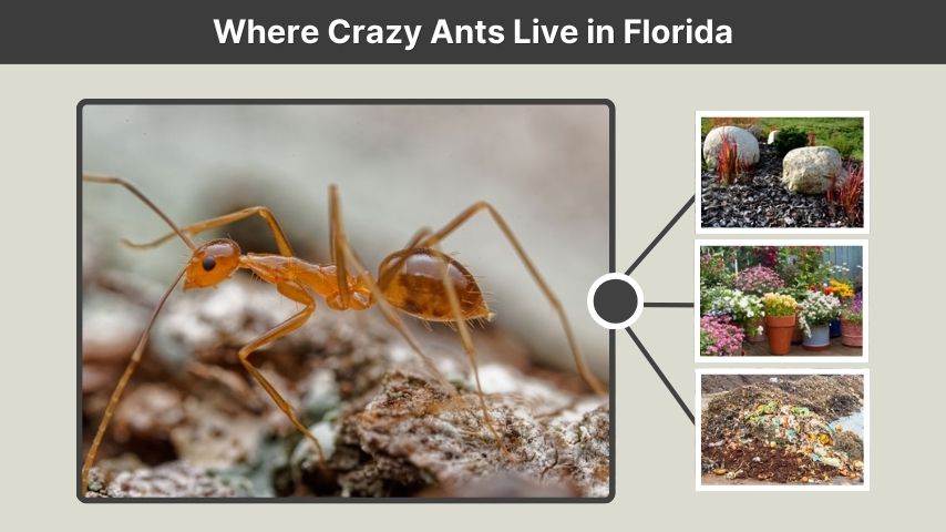 Where Crazy Ants Live in Florida