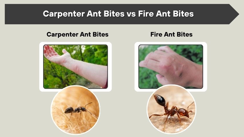 Carpenter Ant Bites vs Fire Ant Bites
