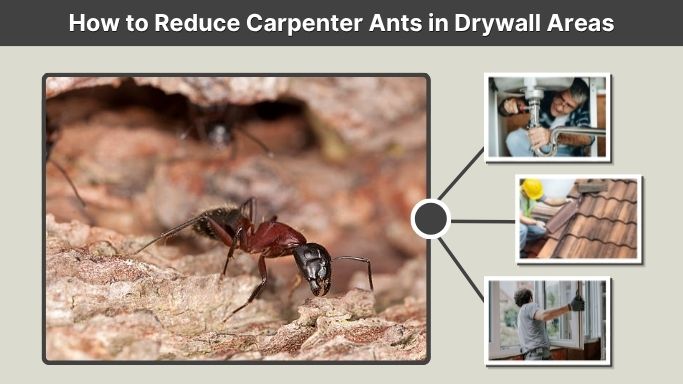 How to Reduce Carpenter Ants in Drywall Areas