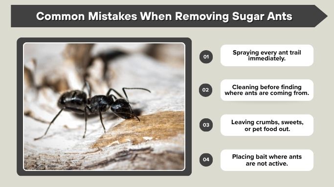 Common Mistakes When Removing Sugar Ants